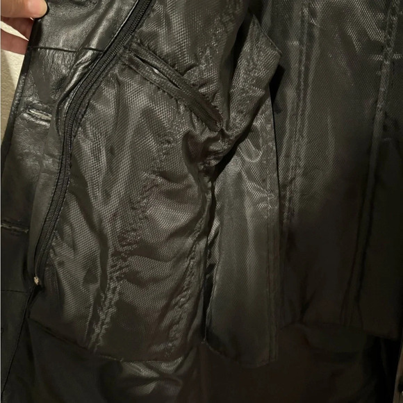 Phase Two Vintage Notch Collar Genuine Leather Long Jacket with back split - Picture 3 of 14